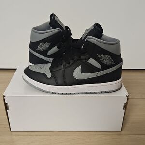 Nike Air Jordan Mid Black and Gray Sneakers